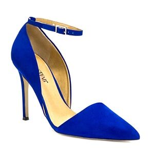 JUST FAB - Monroe Royal Cobalt Blue High Heel Pumps